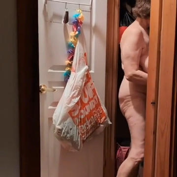 hidden cam: granny nude undressing and toilet