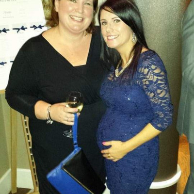 Tubby preggo in sexy dress