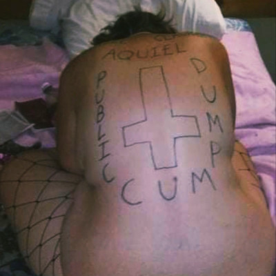 Public Cum Dump tattoo