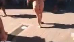 Brazil naked woman walking