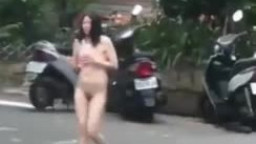 Taiwan girl nude public