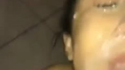 Brazilian girl given a sloppy blowjob part 2