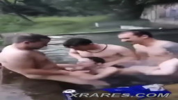 Out door gangbang