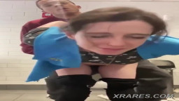 Fucked in toilets before cumwalk