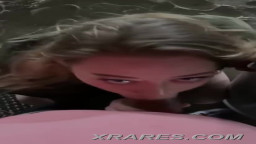 Cute teen risky public blowjob