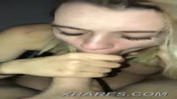 Blond girl sucking - 01