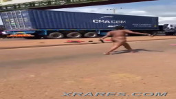 Public nude girl