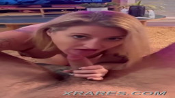 French milf sucks tourist for cash