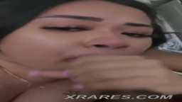 Busty asian babe sucks bbc