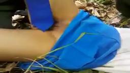 malay girl nuded in jungle by goup of guys, gadis melayu disalahgunakan dalam hutan