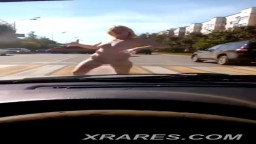 Public nude girl