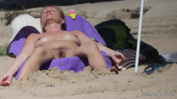 nude wife on beach