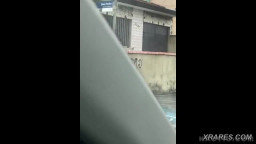 Cute girl naked in the street