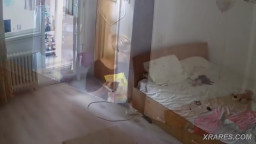 busty blonde and the security cam