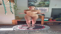 Trampolining naked