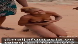 Girl stripped naked for stealing