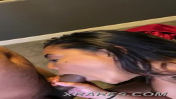 Hot latina babe sucks and fucks
