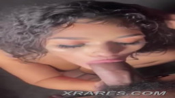 Beautiful latina on her knees for bbc