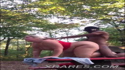 Rough sex in the woods