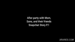 after party with mom son and his friends