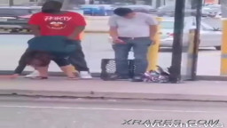 cheating hoe at bus station