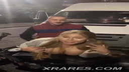 Bimbo gets fucked publicly