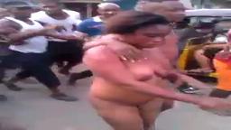 African girl and boy paraded naked for stealing part II