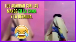 Spanish mistress caught naked by an angry wife