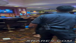 Boobs out in fight