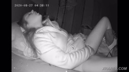 Caught masterbating in the dark